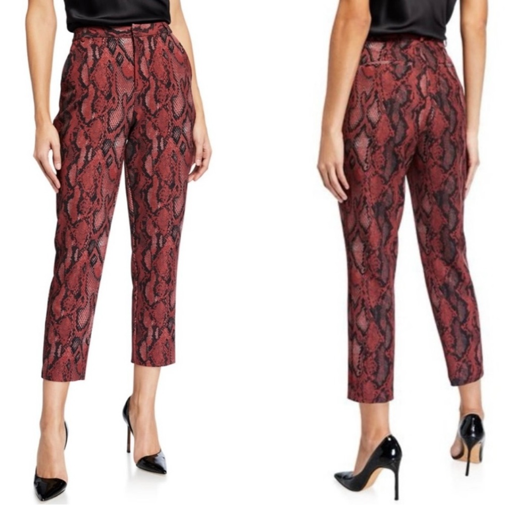 L’agence Ludivine Snake Print Pants